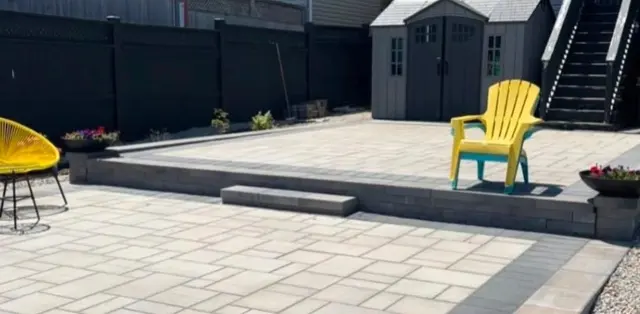 Paver patio, Dartmouth, finished
